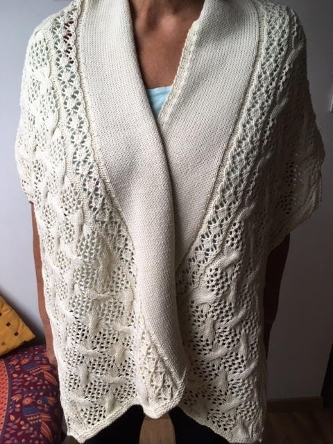 Patron tricot – Étole Vaujany