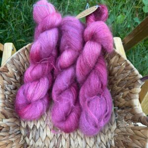 Kid Mohair Lace – Violet pourpre (64% mohair / 36% soie)