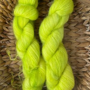 Kid Mohair Lace – Vert anis (64% mohair / 36% soie)