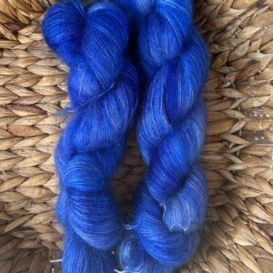 Kid Mohair Lace – Bleu (64% mohair / 36% soie)